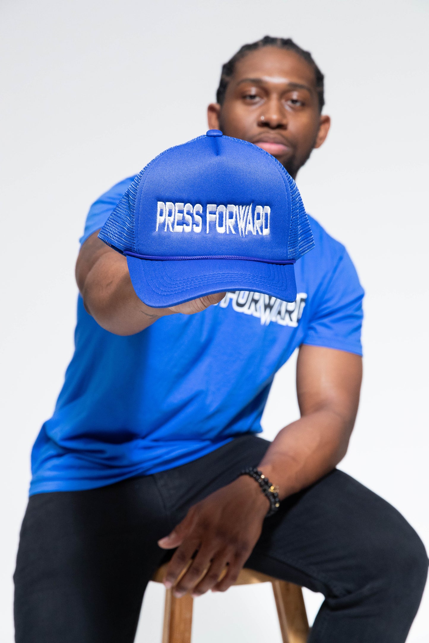 BLUE "EVERYDAY" TRUCKER HAT