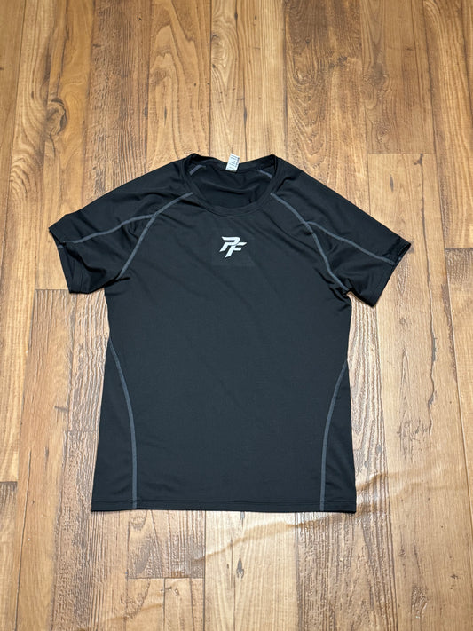 Black and Grey "SUPERHERO" Compression Tee